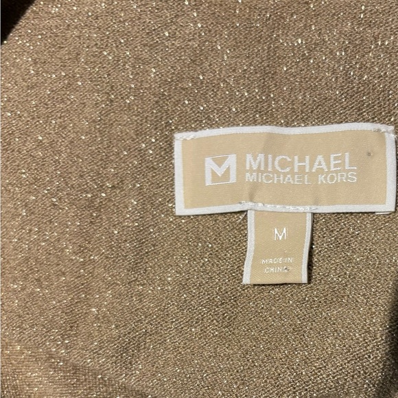 Michael Kors Shimmering Gold Ladies Long Sleeve Size Medium - Picture 3 of 3